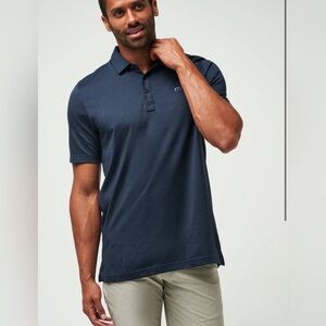 TravisMathew The Zinna Polo Vintage Indigo/Black Size XL